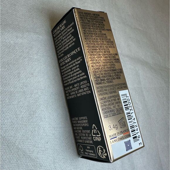 Lancôme L'Absolu Rouge Intimatte Buildable Soft Matte Lipstick Color:210 - Picture 5 of 7
